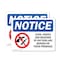 Signmission Guns Knives Weapons Banned On These Premises OSHA Notice Sign, Vinyl Decal, 5in W x 3.5in L, 2PK OS-2PACK-NS-D-35-L-15758 - alternate 1